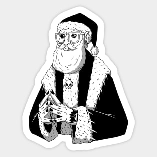 GOTH SANTA Sticker